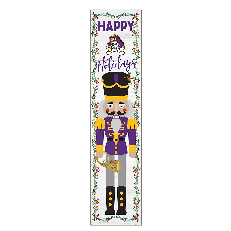 ECU Pirates 11" x 46" Nutcracker Holiday Leaner Sign