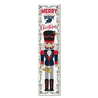 Howard Bison 11" x 46" Nutcracker Holiday Leaner Sign