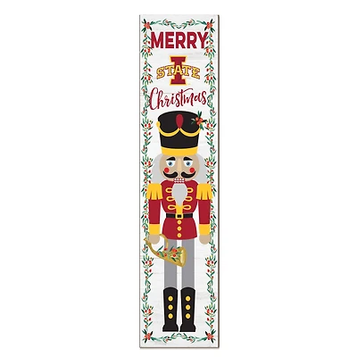 Iowa State Cyclones 11" x 46" Nutcracker Holiday Leaner Sign