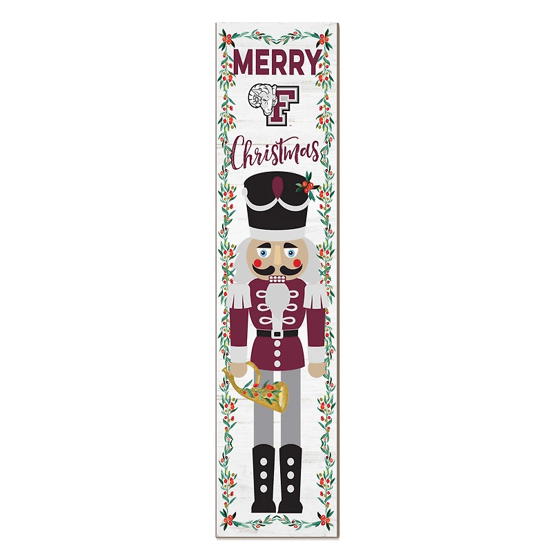 Fordham Rams 11" x 46" Nutcracker Holiday Leaner Sign