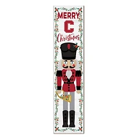 Cornell Big Red 11" x 46" Nutcracker Holiday Leaner Sign
