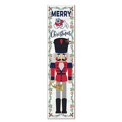 Fresno State Bulldogs 11" x 46" Nutcracker Holiday Leaner Sign