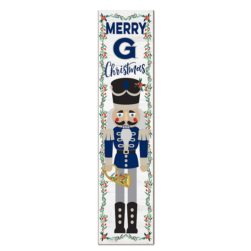 Georgetown Hoyas 11" x 46" Nutcracker Holiday Leaner Sign