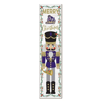James Madison Dukes 11" x 46" Nutcracker Holiday Leaner Sign