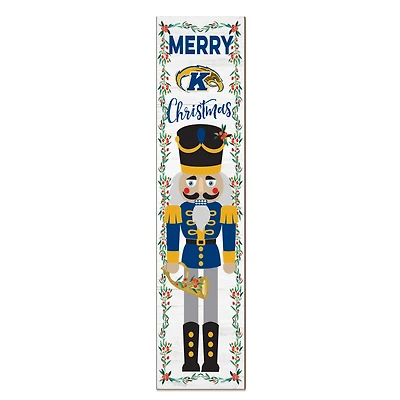 Kent State Golden Flashes 11" x 46" Nutcracker Holiday Leaner Sign