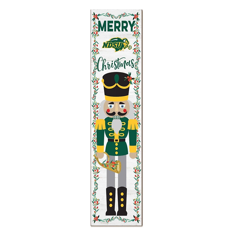 NDSU Bison 11" x 46" Nutcracker Holiday Leaner Sign