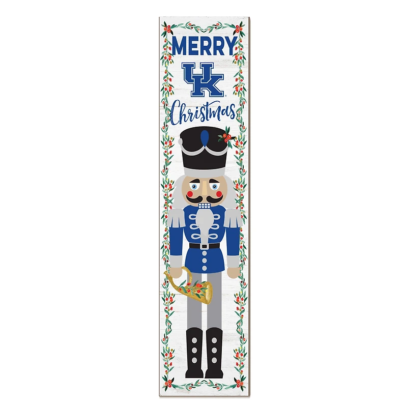 Kentucky Wildcats 11" x 46" Nutcracker Holiday Leaner Sign