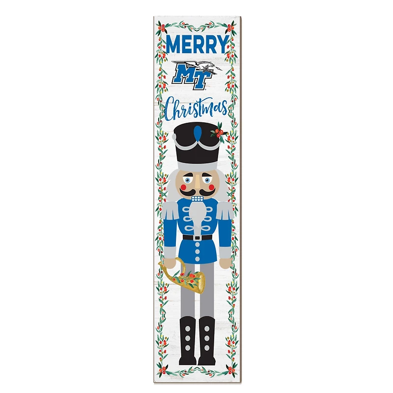 MTSU Blue Raiders 11" x 46" Nutcracker Holiday Leaner Sign