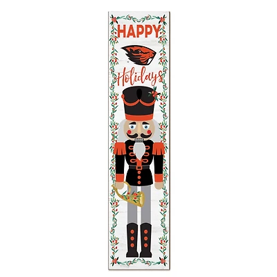 Oregon State Beavers 11" x 46" Nutcracker Holiday Leaner Sign