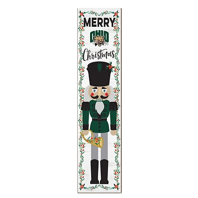 Ohio Bobcats 11" x 46" Nutcracker Holiday Leaner Sign