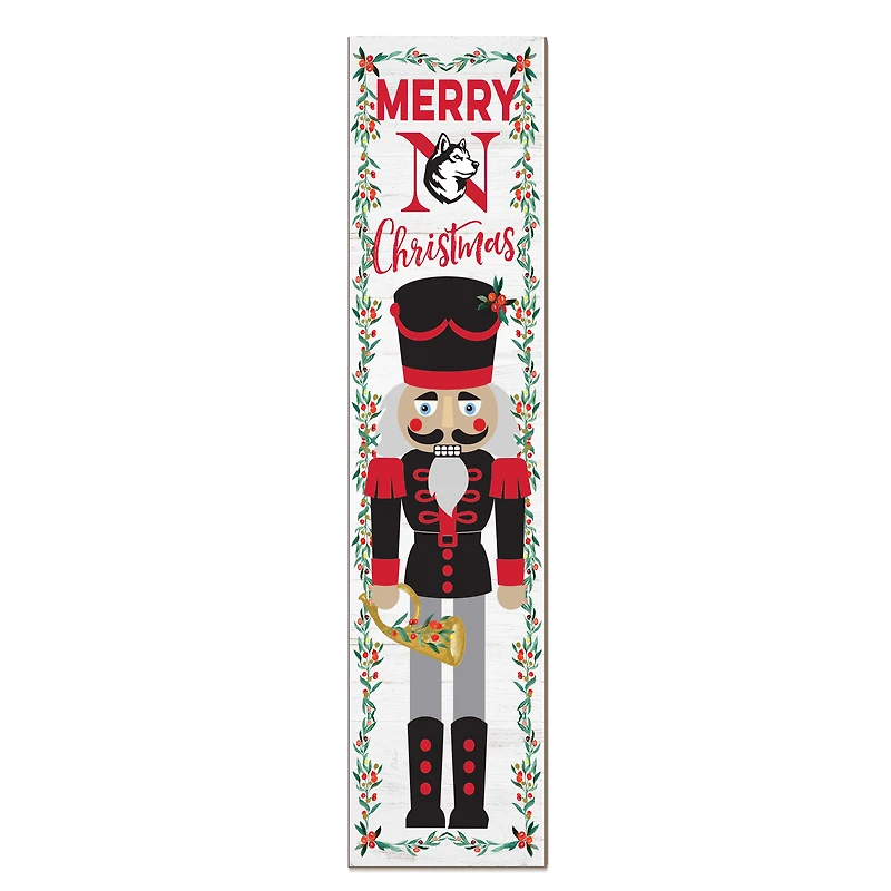 Northeastern Huskies 11" x 46" Nutcracker Holiday Leaner Sign