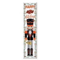 Oklahoma State Cowboys 11" x 46" Nutcracker Holiday Leaner Sign