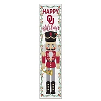 Oklahoma Sooners 11" x 46" Nutcracker Holiday Leaner Sign