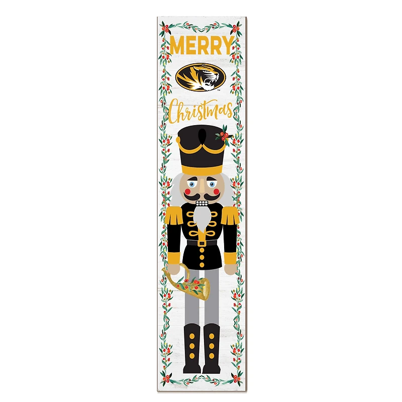 Missouri Tigers 11" x 46" Nutcracker Holiday Leaner Sign