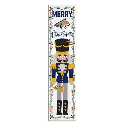Montana State Bobcats 11" x 46" Nutcracker Holiday Leaner Sign