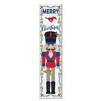 SMU Mustangs 11" x 46" Nutcracker Holiday Leaner Sign