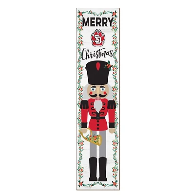 South Dakota Coyotes 11" x 46" Nutcracker Holiday Leaner Sign