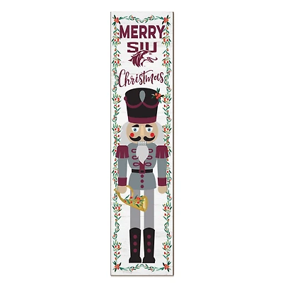 Southern Illinois Salukis 11" x 46" Nutcracker Holiday Leaner Sign