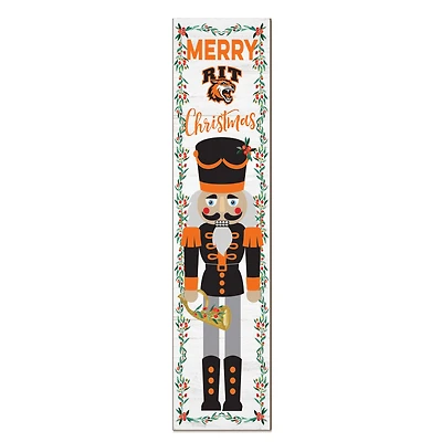 Rochester Institute of Technology Tigers 11" x 46" Nutcracker Holiday Leaner Sign