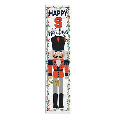 Syracuse Orange 11" x 46" Nutcracker Holiday Leaner Sign