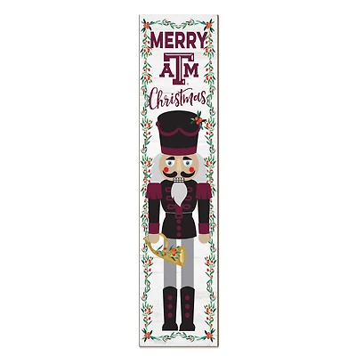 Texas A&M Aggies 11" x 46" Nutcracker Holiday Leaner Sign