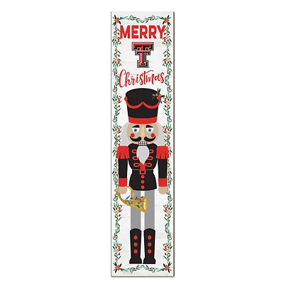 Texas Tech Red Raiders 11" x 46" Nutcracker Holiday Leaner Sign
