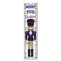 TCU Horned Frogs 11" x 46" Nutcracker Holiday Leaner Sign