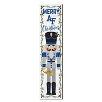 Air Force Falcons 11" x 46" Nutcracker Holiday Leaner Sign