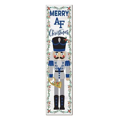 Air Force Falcons 11" x 46" Nutcracker Holiday Leaner Sign