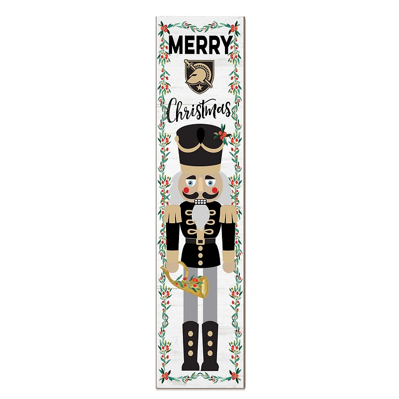 Army Black Knights 11" x 46" Nutcracker Holiday Leaner Sign