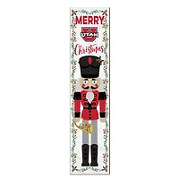 Utah Utes 11" x 46" Nutcracker Holiday Leaner Sign