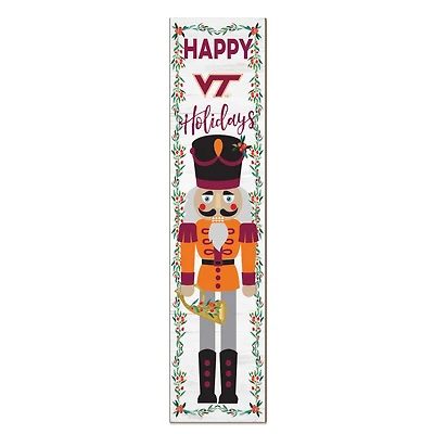 Virginia Tech Hokies 11" x 46" Nutcracker Holiday Leaner Sign