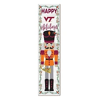 Virginia Tech Hokies 11" x 46" Nutcracker Holiday Leaner Sign
