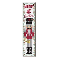Washington State Cougars 11" x 46" Nutcracker Holiday Leaner Sign