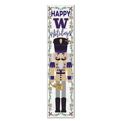 Washington Huskies 11" x 46" Nutcracker Holiday Leaner Sign