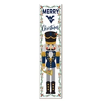 West Virginia Mountaineers 11" x 46" Nutcracker Holiday Leaner Sign