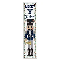 Yale Bulldogs 11" x 46" Nutcracker Holiday Leaner Sign