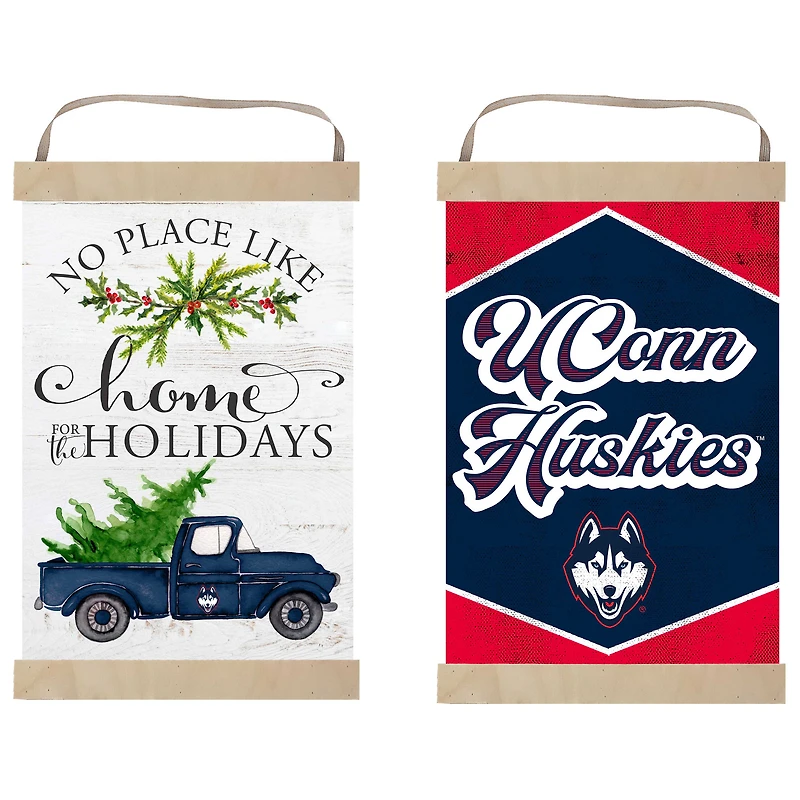 UConn Huskies 12" x 20" Reversible Banner Sign