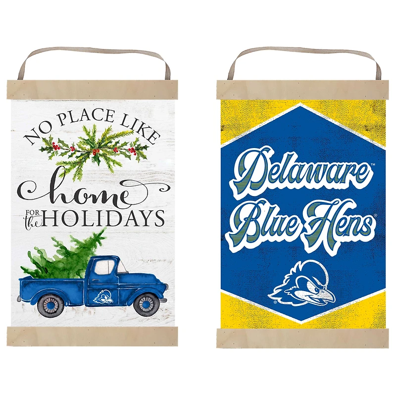 Delaware Fightin' Blue Hens 12" x 20" Reversible Banner Sign