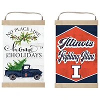 Illinois Fighting Illini 12" x 20" Reversible Banner Sign