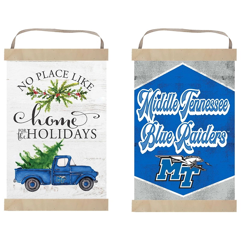 MTSU Blue Raiders 12" x 20" Reversible Banner Sign