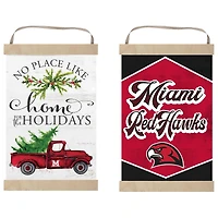 Miami University RedHawks 12" x 20" Reversible Banner Sign