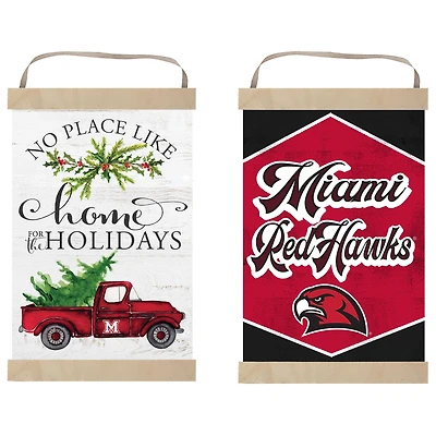 Miami University RedHawks 12" x 20" Reversible Banner Sign