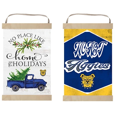 North Carolina A&T Aggies 12" x 20" Reversible Banner Sign