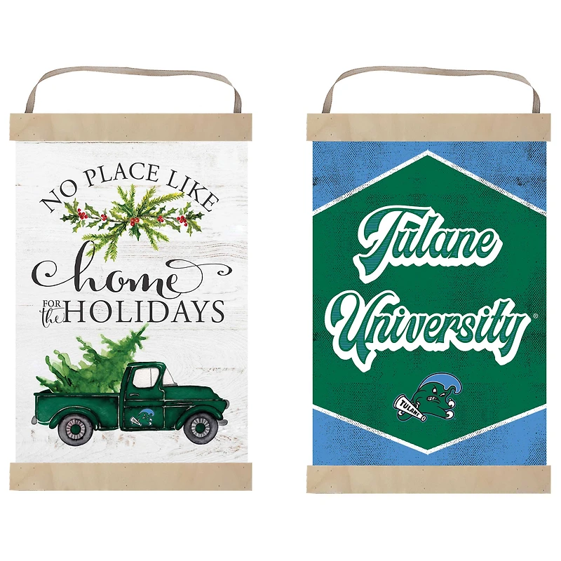 Tulane Green Wave 12" x 20" Reversible Banner Sign
