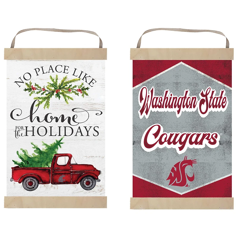Washington State Cougars 12" x 20" Reversible Banner Sign