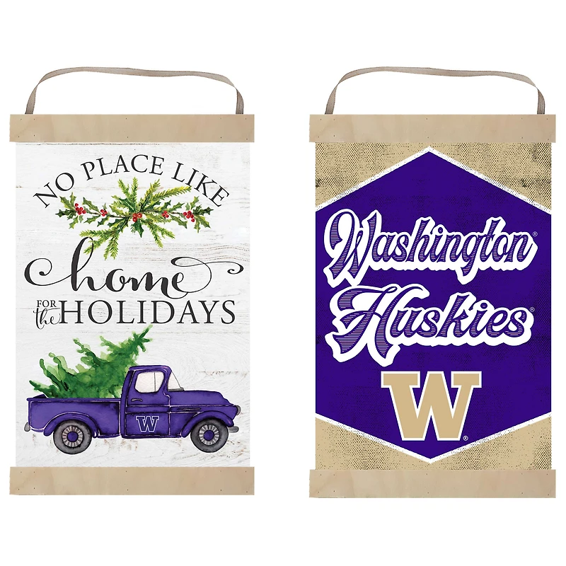 Washington Huskies 12" x 20" Reversible Banner Sign