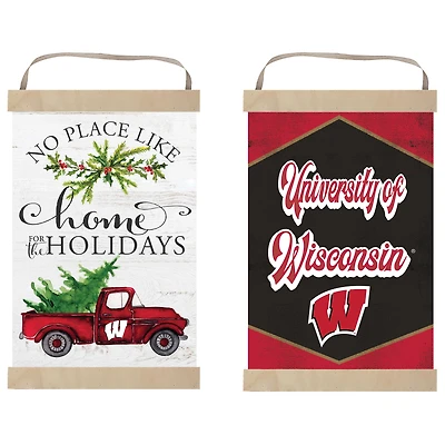 Wisconsin Badgers 12" x 20" Reversible Banner Sign