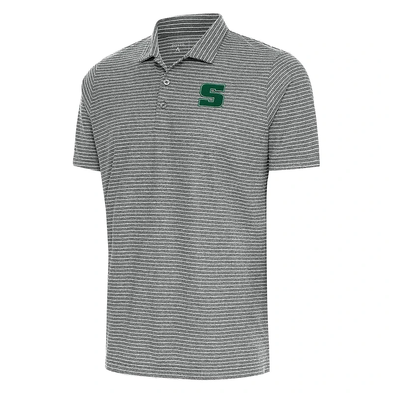 Men's Antigua  Heather Gray/White Slippery Rock Pride  Esteem Polo