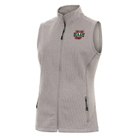 Women's Antigua  Oatmeal Washington-St. Louis Course Full-Zip Vest